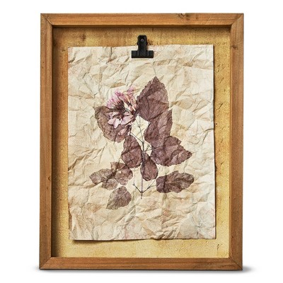 tagltd Wildflower Shadow Box Wall Art Blush