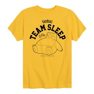 Boys' - Pokémon - Snorlax Team Sleep Short Sleeve Graphic T-Shirt - 1 of 4