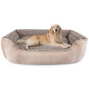 JOEJOY Rectangle Dog Bed,Sleeping Sofa Non-Slip Bottom Breathable Soft Puppy Bed Durable Orthopedic Calming Pet Cuddler - 1 of 4