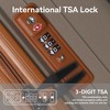 3-Piece Luggage Set Travel Lightweight Suitcases with Rolling Wheels, TSA lock, Carry on Luggages for Business, Trip, (20"/24"/28"), Brown - 4 of 4