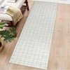 Washable Modern Plaid Printed Rug Non Slip Low Pile Rug Soft Contemporary Throw Floor Cover Foldable Indoor Carpet for Living Room Bedroom - 4 of 4