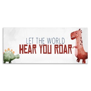 Stupell Industries Hear You Roar Dinosaurs, 40" x 17" - 1 of 4