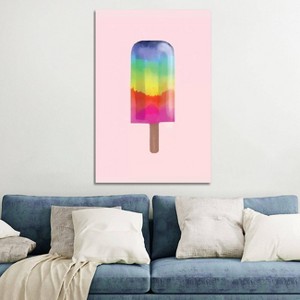 iCanvas Rainbow Popsicle by Emanuela Carratoni Canvas Print Wall Art - 1 of 3
