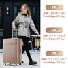 3pc Lightweight Luggage Sets,  Expandable Hardshell Spinner Suitcase with TSA Lock 20''/24''/28'' 4M -ModernLuxe - 2 of 4