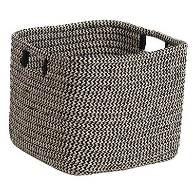 Colonial Mills Carter Basket - Black 15"x15"x16" 100% Polypropylene Rectangle