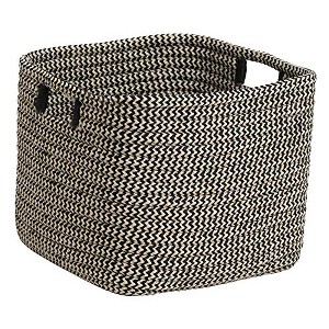 Colonial Mills Carter Basket - Black 15"x15"x16" 100% Polypropylene Rectangle - 1 of 4