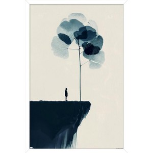 Trends International Andreas Magnusson - The Edge Of The Cliff Framed Wall Poster Prints - 1 of 4