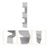 Rosebud Corner Floating Shelf: Modern Full-Wall 4-Shelf Unit - 4 of 4
