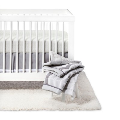 grey crib comforter