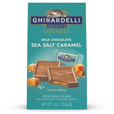 Ghirardelli Squares Milk Chocolate Sea Salt Caramel, 5.3 oz