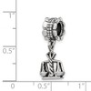 Black Bow Jewelry Sterling Silver Scales of Justice Dangle Bead Charm - 2 of 3
