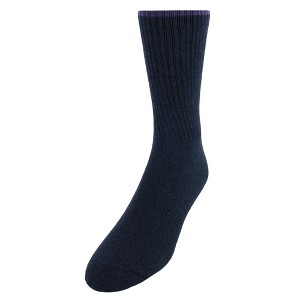 CTM Men's Non Binding Moisture Wicking Dress Socks - 1 of 4