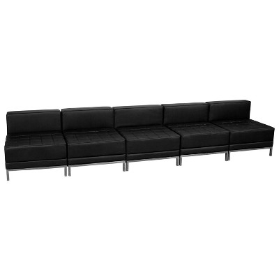 Flash Furniture HERCULES Imagination Series Black LeatherSoft Lounge Set, 5 Pieces