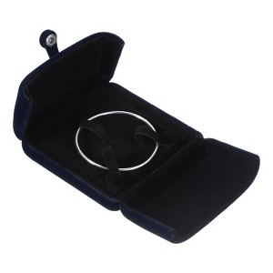Unique Bargains Velvet Jewelry Storage Bracelet Bangle Birthday Wedding Valentine's Day Gift Box - 1 of 4