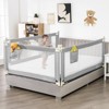 Infans 57" Bed Rails for Toddlers Vertical Lifting Baby Bed Rail Guard with Lock Grey - 2 of 4
