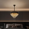Light Crystal Hanging Pendant Lights  with K9 Crystals & Steel Frame for Bedroom Dining Living Hallway - 3 of 4