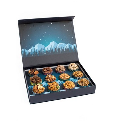 12 Days of Gourmet Nuts - Premium Winter Wonderland Nut Gift Selection for Holiday Gifting