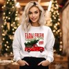 Simply Sage Market Women's Graphic Sweatshirt Farm Fresh Christmas Trees Truck - 2 of 4