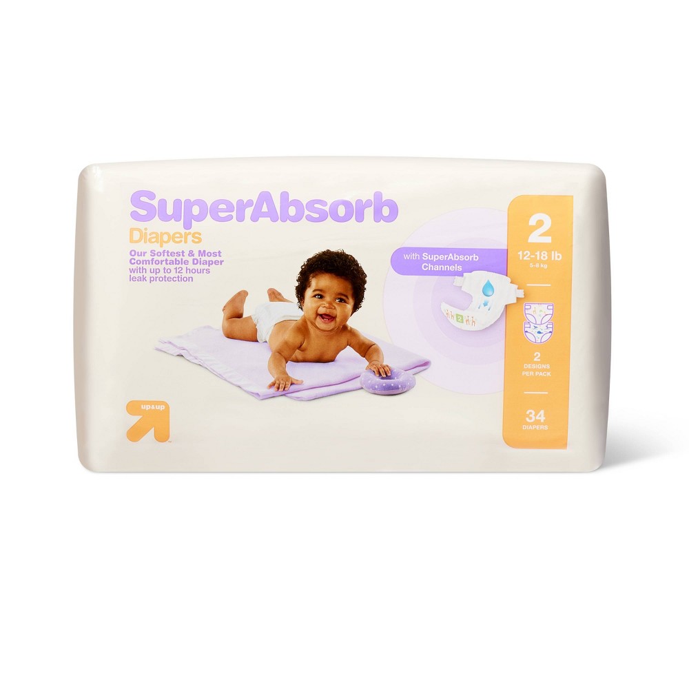 Disposable Diapers Small Pack - Size 2 - 34ct - up & up™