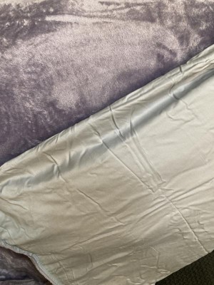 Crystal Reversible 15lbs Weighted Blanket with Removable Cover Lavender -  DreamLab