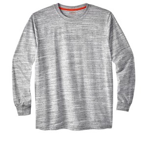 Boulder Creek by KingSize Men's Big & Tall Heavyweight Long-Sleeve No Pocket Crewneck Tee - 1 of 4