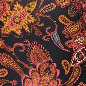 black multi paisley