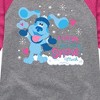 Girls' - Blue's Clues & You! - I Love Winter Snow Much Shirt Tail Raglan Graphic T-shirt - 2 of 4