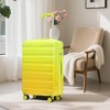 ChicFurnit Luggage Trendy PC Spinner Wheel Luggage with Gradient Finish for Trips, Multicolored, 19.69"*11.61"*30.51" - 2 of 4