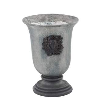 Olivia & May Traditional Rustic Flower Urn Planters Gray