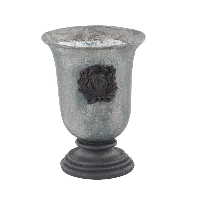 Olivia & May Traditional Rustic Flower Urn Planters Gray, 1 of 5