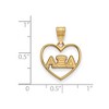 Black Bow Jewelry 14k Yellow Gold Plated Sterling Silver Alpha Xi Delta Greek Life Pendant - 2 of 3