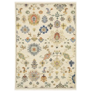 Oriental Weavers Lucca 5507W Ivory/ Multi Indoor Area Rug - 3'3" x 5' - 1 of 4