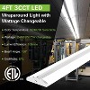 4FT Ultra Slim LED Wraparound Light, 55W/65W/75W, 3000K/4000K/5000K, ETL (4-PACK) - 4 of 4