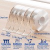 Aoibox Reusable Nano Adhesive Tape, Double Sided Mounting Strips, Clear Heavy Duty Wall Tape for Hanging Photos, Posters, Mirrors - 2 of 4