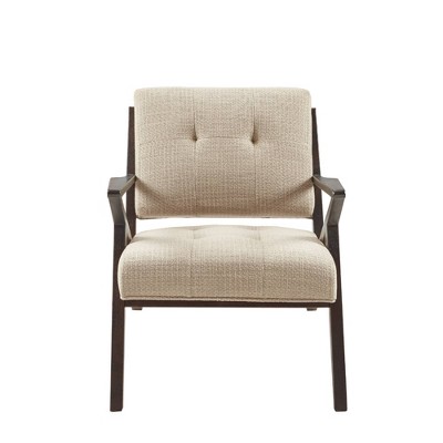 Rocket Lounge Tan - Ink+Ivy: Mid-Century Modern Polyester Upholstered Armchair for Living Room