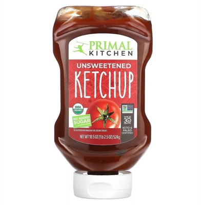 Primal Kitchen, Unsweetened Ketchup, 18.5 oz Pack of 2