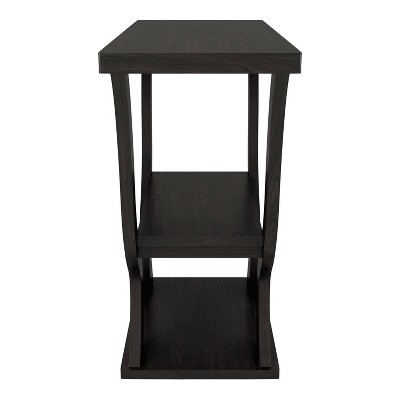 Espresso Brown 39" Wood Console Table with Storage
