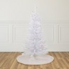 Northlight Pre-Lit Slim Woodbury White Pine Artificial Christmas Tree - 4' - Pink Lights - 2 of 4