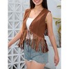 New Tassels Fringe Sleeveless Vest Cardigan Waistcoat Jacket Outwear Tops - 3 of 4