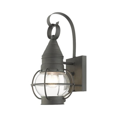 Livex Lighting Newburyport 1 - Light Wall Light in  Charcoal