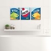 Big Dot of Happiness Let's Go Fishing - Fish Themed Kids Bathroom Rules Wall Art - 7.5 x 10 inches - Set of 3 Signs - Wash, Brush, Flush - image 2 of 4