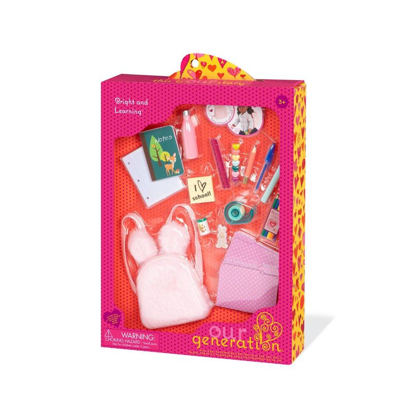 Our Generation School Supplies Set &#38; Backpack for 18&#34; Dolls - Bright &#38; Learning, 5 of 6