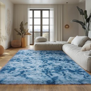 Area Rugs for Living Room Bedroom, Non-Slip Fluffy Soft Shag Carpet for Kids Home Dorm Decor - 1 of 4