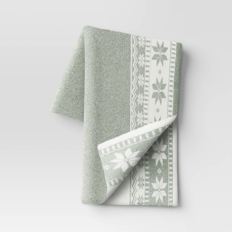 Heathered Fair Isle Cozy Knit Throw Blanket - Threshold™, 1 of 9