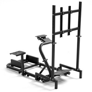 Dardoo Racing Simulation Cockpit Wheel Stand with Single Screen Display Bracket, Simple And Adjustable Design, Fit for Logitech G923 - 1 of 4