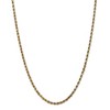 Black Bow Jewelry 3.5mm, 14k Yellow Gold, Diamond Cut Solid  Rope Chain Necklace - 2 of 4