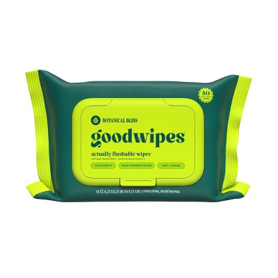 Goodwipes Flushable Personal Wipes - Botanical Bliss - 50ct/2pk