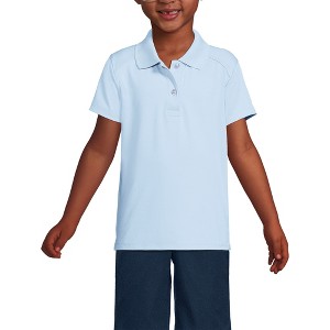 Lands' End School Uniform Kids Short Sleeve Feminine Fit Rapid Dry Polo Shirt - 1 of 4