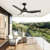 HOMLUX 52" Ceiling Fan W/3-Color LED Light & 6-Speed Remote Control Quiet Fan - 4 of 4