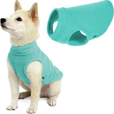Gooby Stretch Fleece Vest Dog Sweater Mint, Small